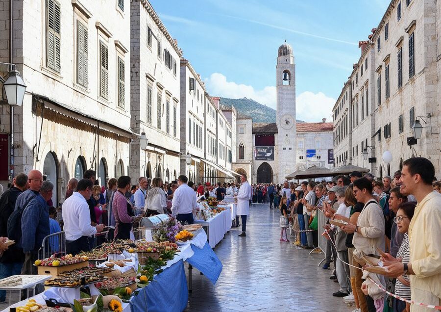 Dubrovnik Table during teh Good Food Dubrovnik Festival